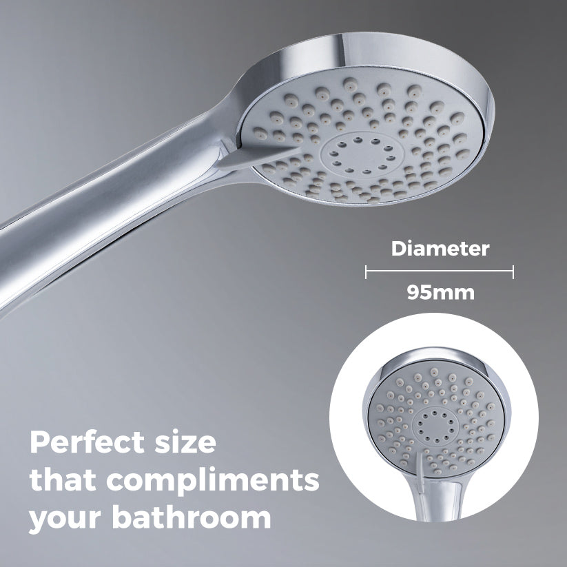 MILA Glide Hand Shower - MBHC0202CM, Hand Shower with Chrome Hand Shower, Multi Function, Massage/Massage + Spray